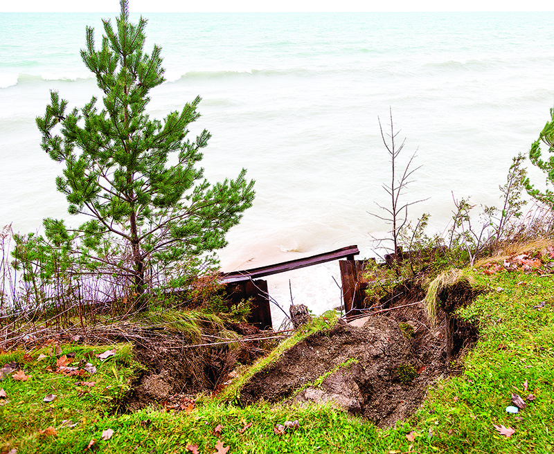 Lake Huron rips open more Bright’s Grove seawalls