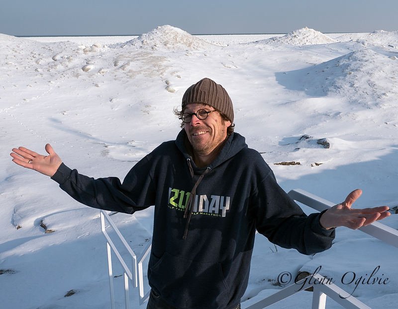 Eek! Ice puts monthly lake plunge in jeopardy