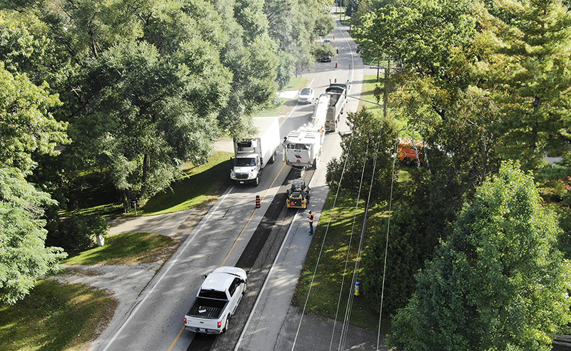 Road work ahead