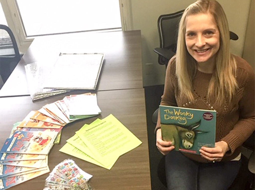 Story Stork dropping books into homes of children in care