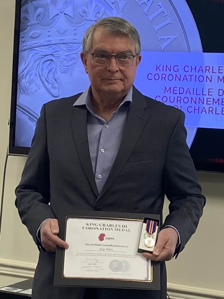Local volunteer awarded Coronation Medal for kidney care advocacy