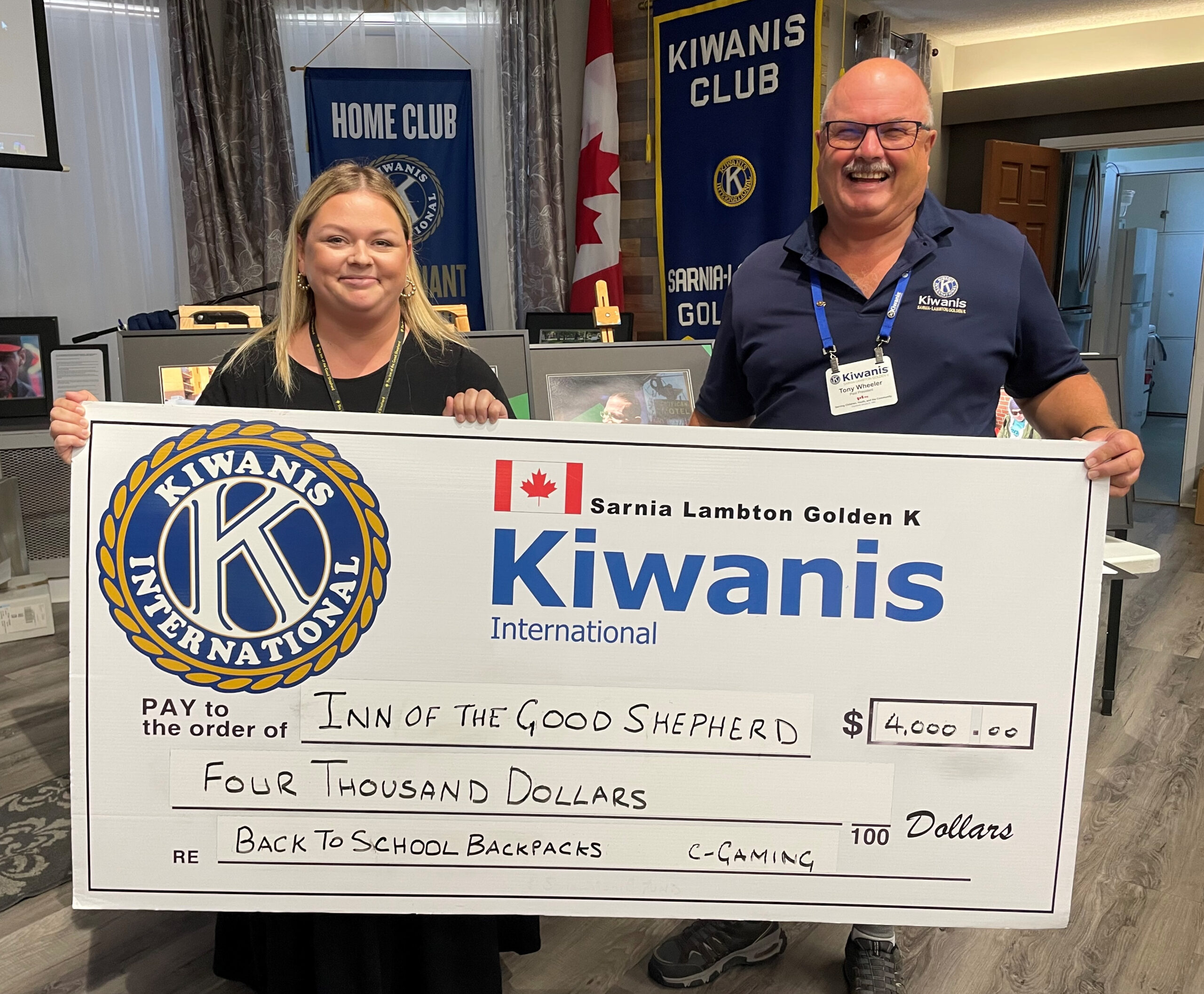 Backpack program gets boost from Kiwanis Golden K