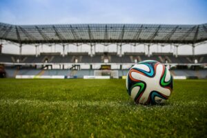 The ball stadion football the pitch